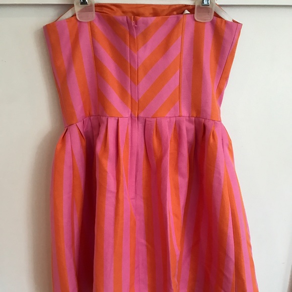 Lily Pulitzer Asymmetrical Stripe Strapless Dress - Picture 2 of 2
